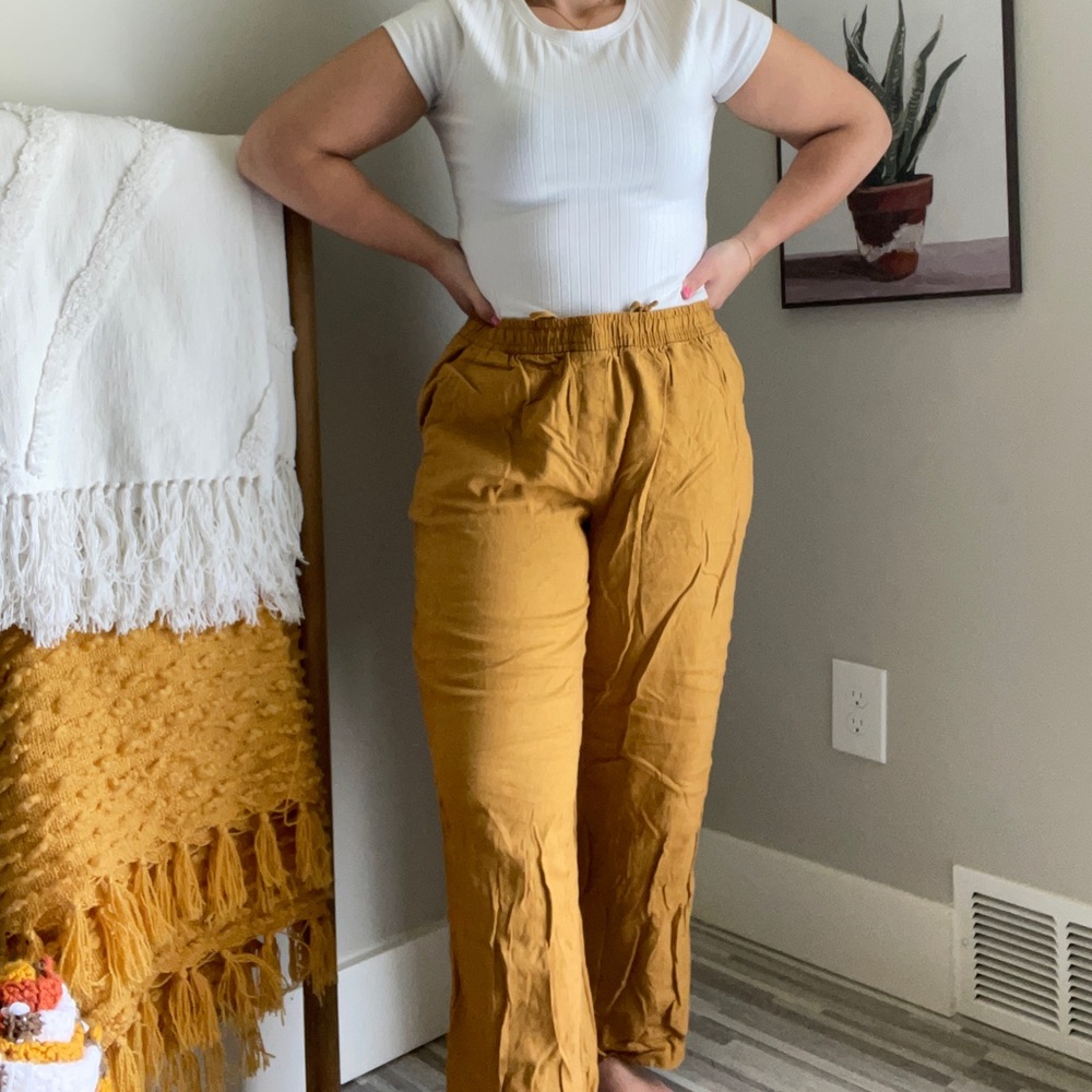 Flowy mustard Yellow pants